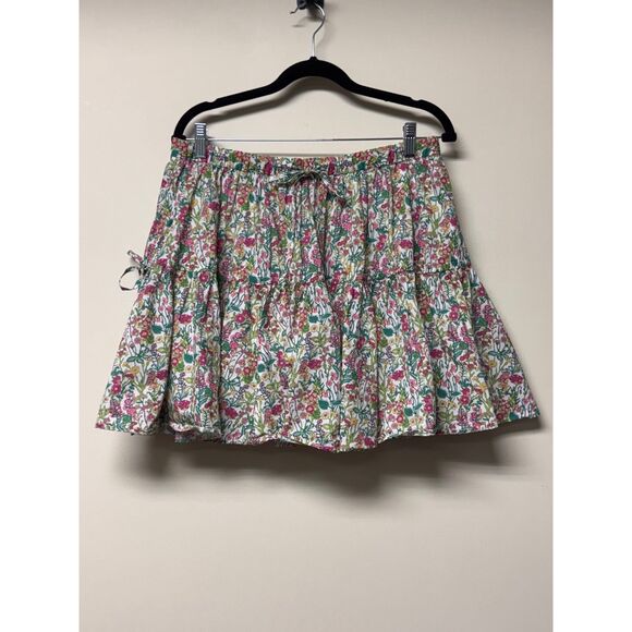 J. CREW LIBERTY OF LONDON Floral Tiered Mini Skirt, Sz M - Picture 2 of 10
